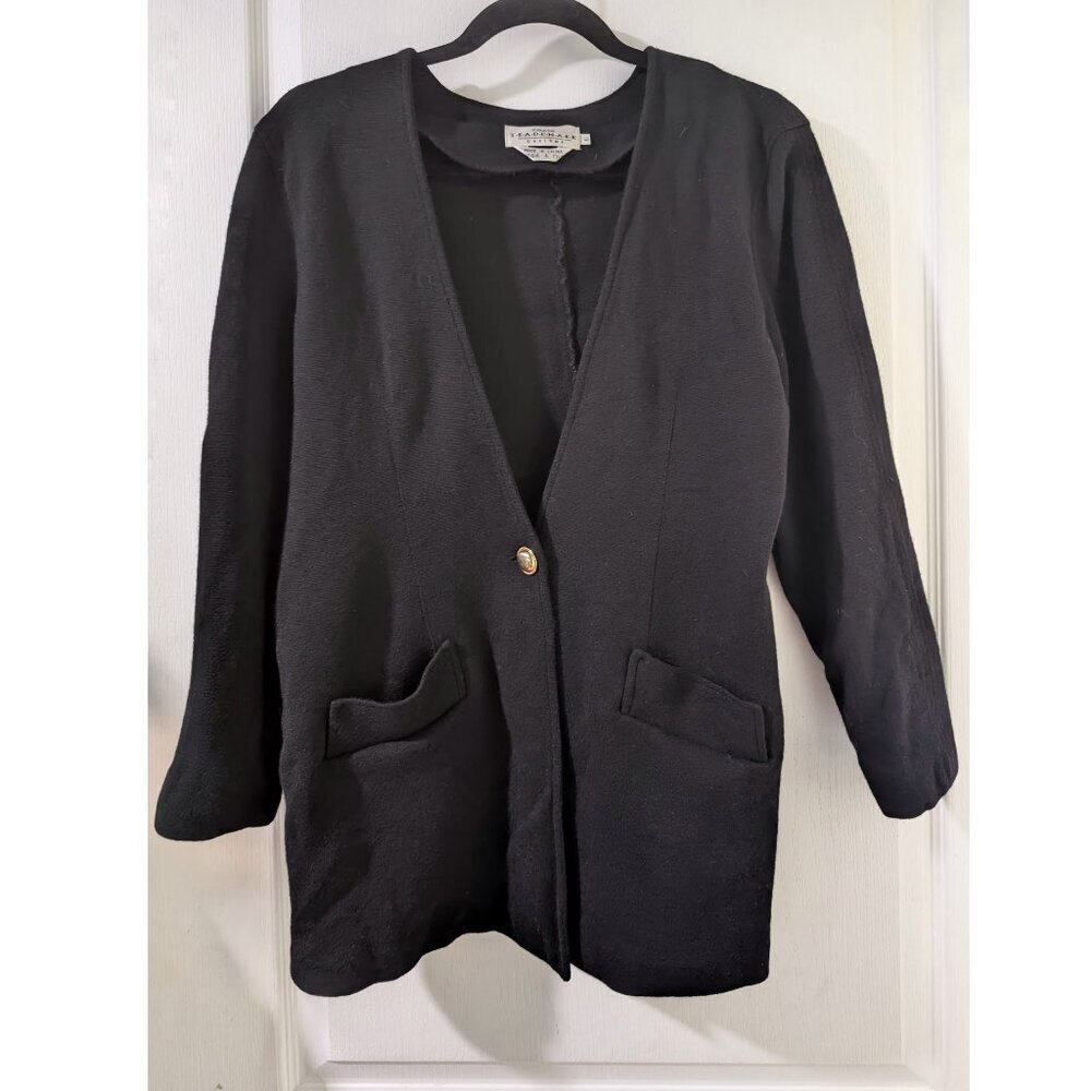 Vintage Ports Int’l TRADEMARK | Pure Virgin Wool Blazer In Black